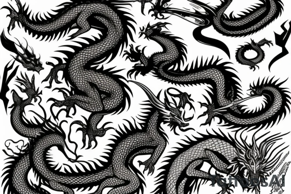 Dragon tattoo idea
