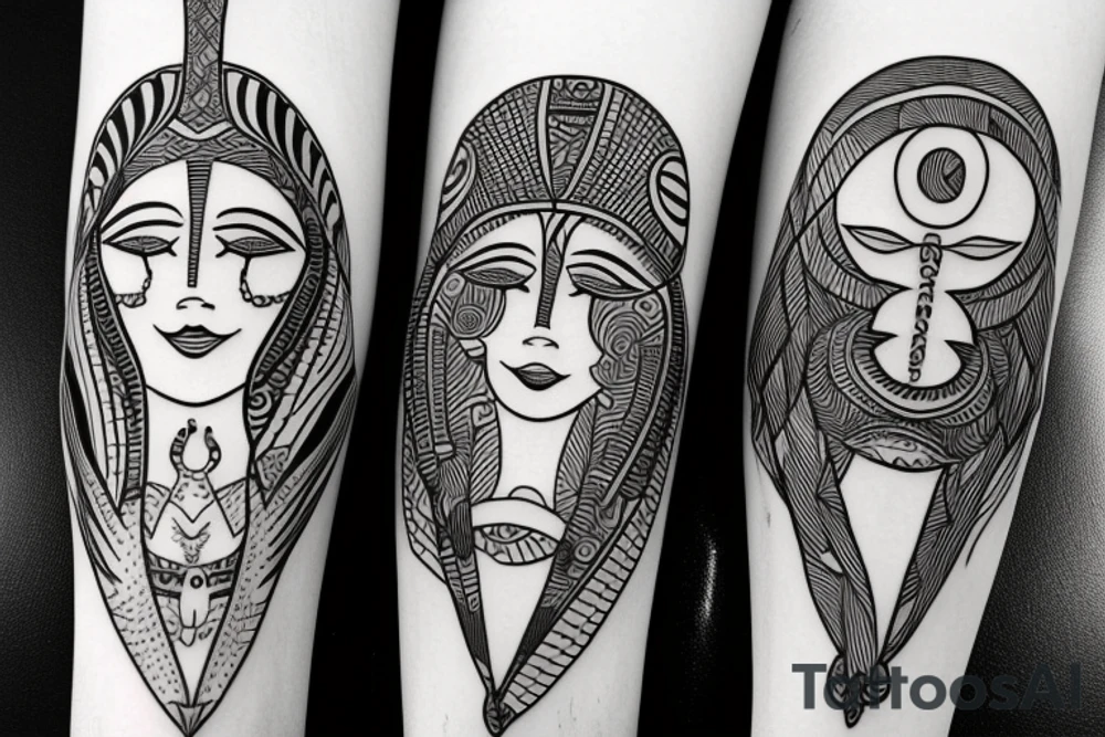 two lesbian lovers tattoo idea