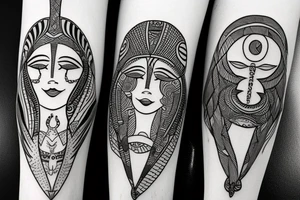 two lesbian lovers tattoo idea