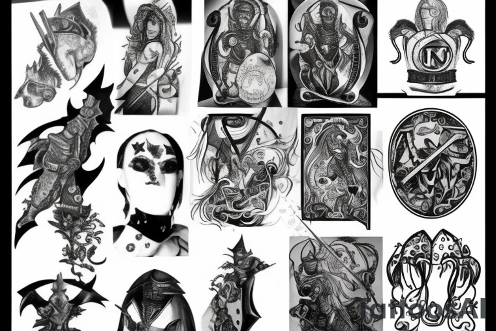 Depressed Knight tattoo idea