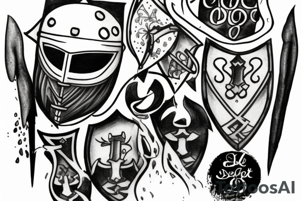 Depressed Knight tattoo idea