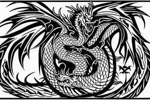a dragon been slayed tattoo idea