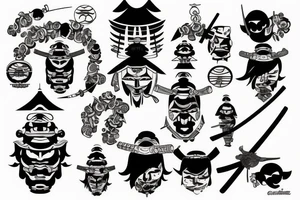 Samurai tattoo idea