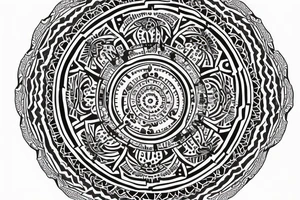 music mandala tattoo idea