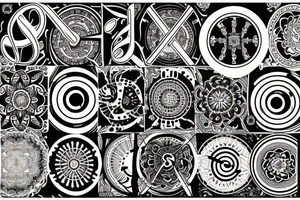 music mandala tattoo idea