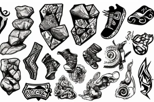 Rock climbing tattoo idea