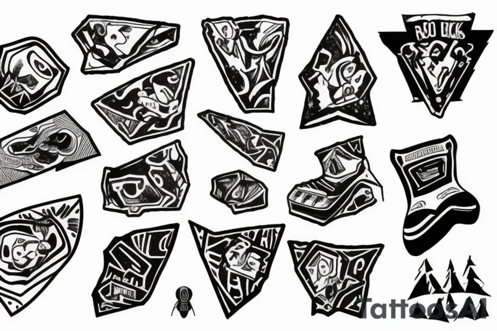 Rock climbing tattoo idea