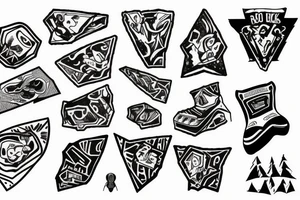 Rock climbing tattoo idea