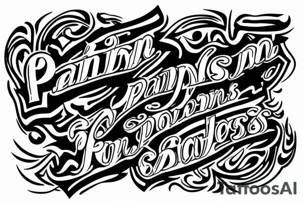 pain plus reflection equals progress tattoo idea