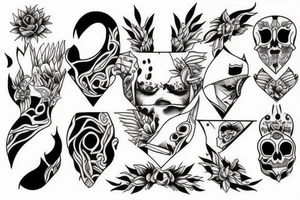 pain plus reflection equals progress tattoo idea