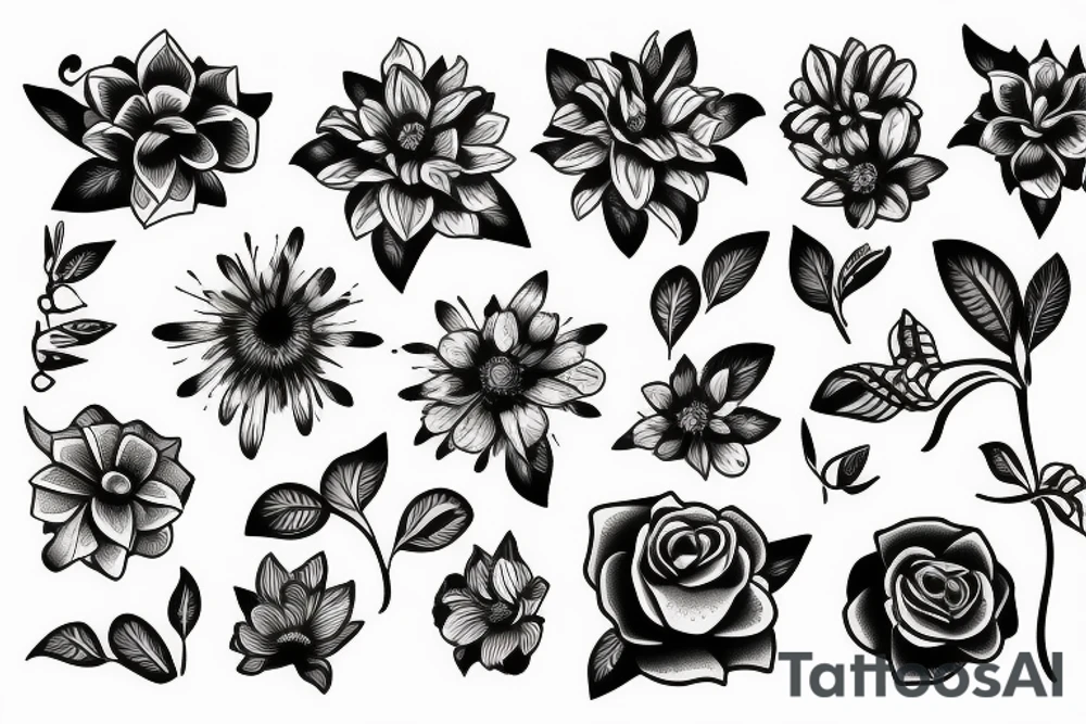 flowers tattoo idea