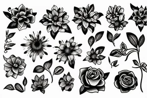 flowers tattoo idea