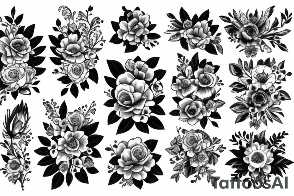 flowers tattoo idea