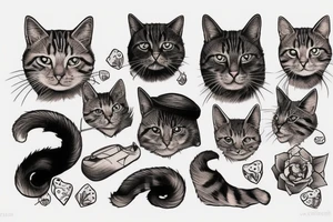 Ryan renolds riding a cat tattoo idea