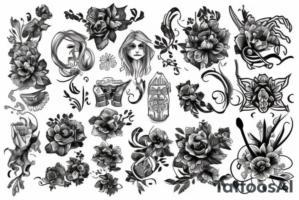 череп tattoo idea