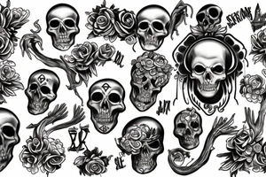 skelet tattoo idea
