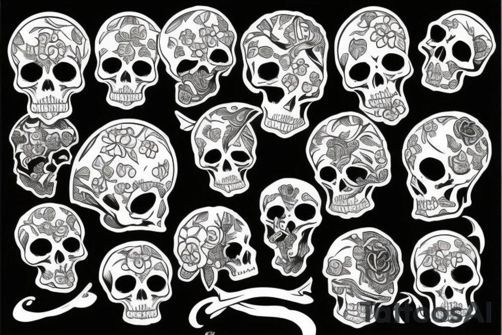 skelet tattoo idea