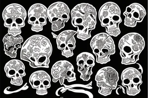 skelet tattoo idea
