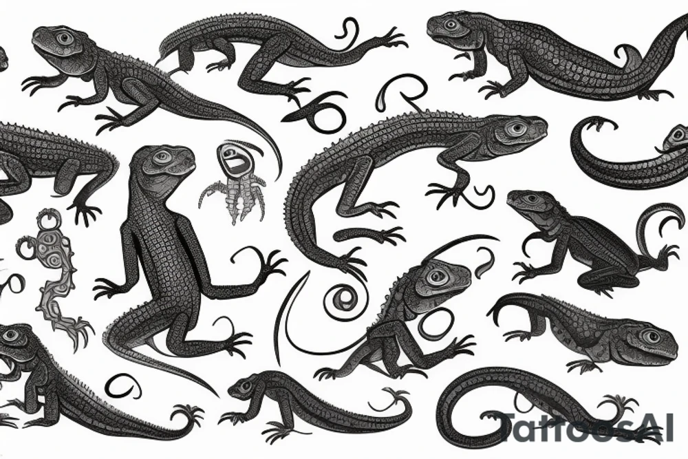 lizard tattoo idea