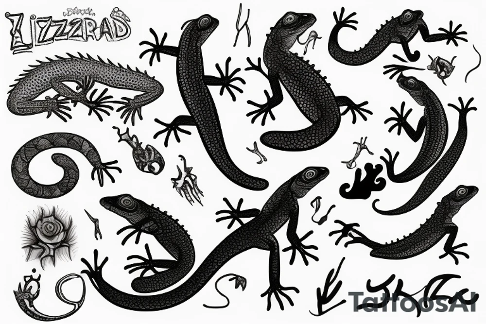 lizard tattoo idea