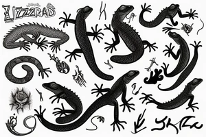 lizard tattoo idea