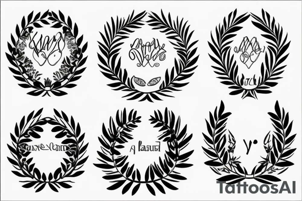Laurel wreath tattoo idea