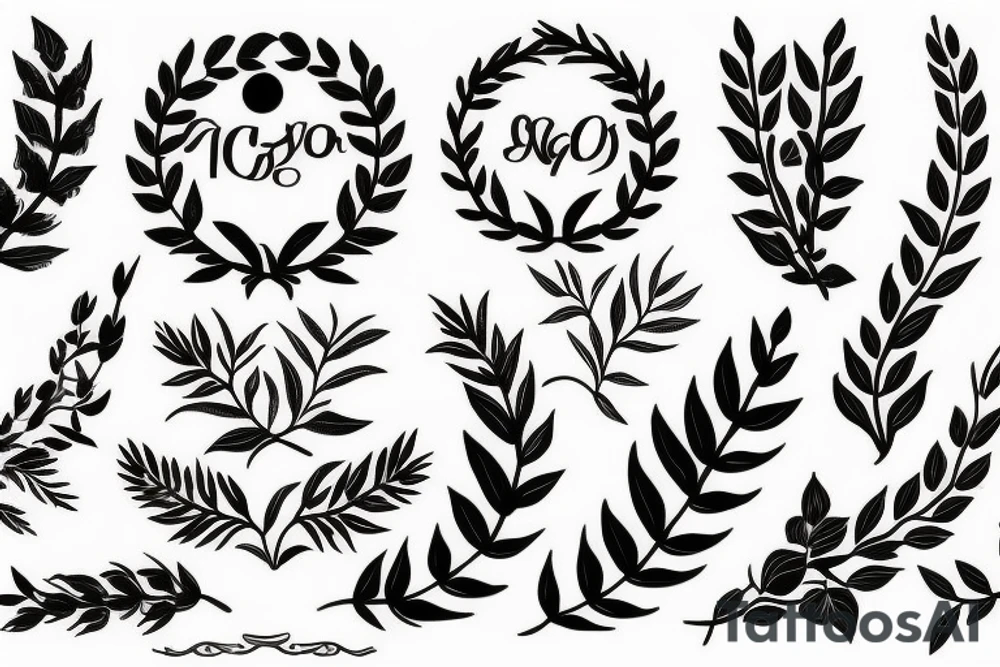 Laurel wreath tattoo idea