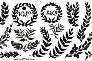 Laurel wreath tattoo idea