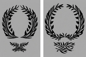 Laurel wreath text zakharov tattoo idea