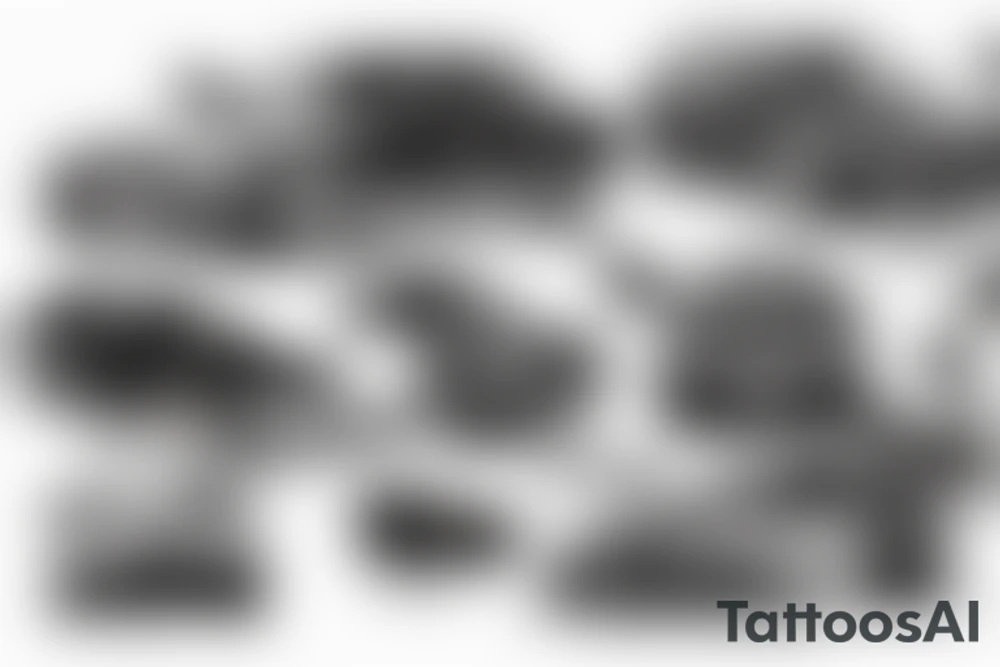 E34 bmw black tattoo idea