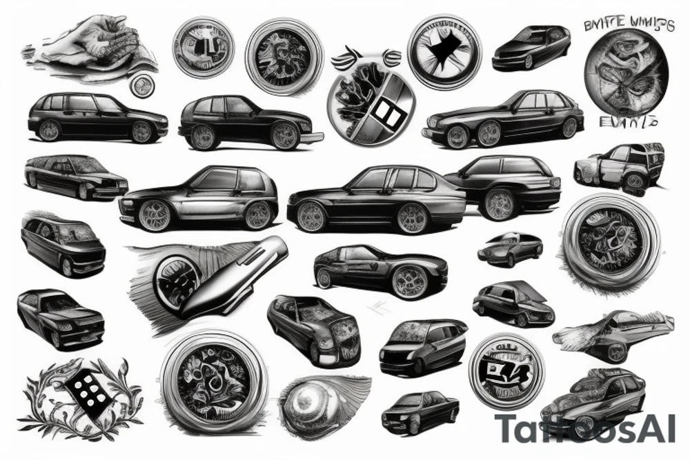 Bmw e34 tattoo idea