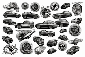 Bmw e34 tattoo idea