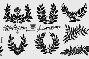 Laurel wreath tattoo idea