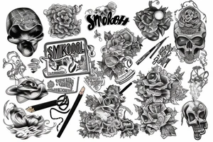 smoked skool tattoo idea