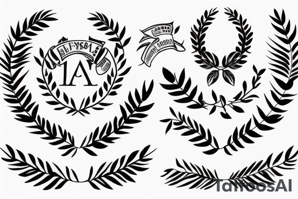 Laurel wreath tattoo idea