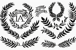 Laurel wreath tattoo idea