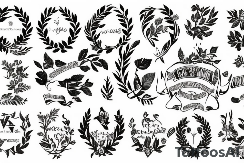 Laurel wreath tattoo idea