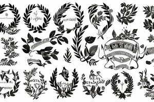 Laurel wreath tattoo idea