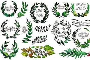 Laurel wreath tattoo idea