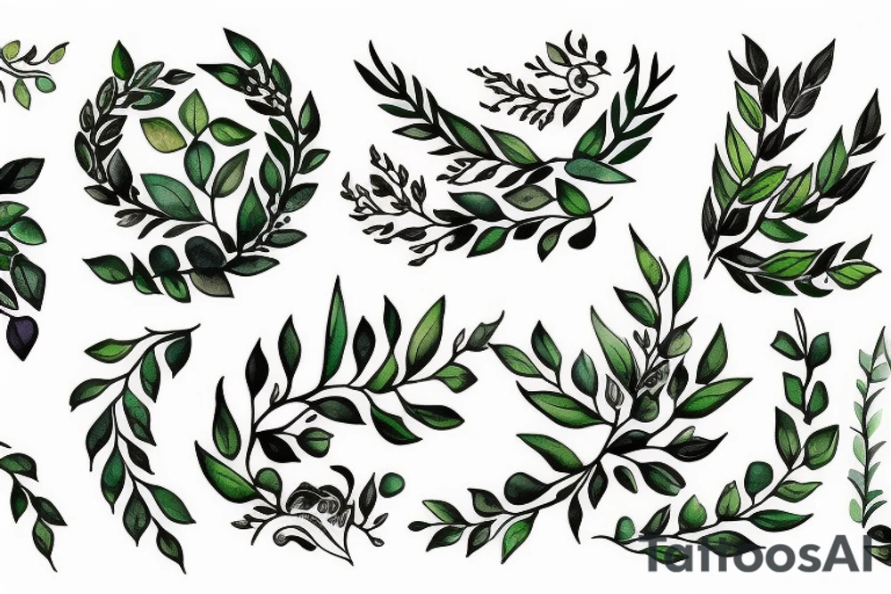 Laurel wreath tattoo idea