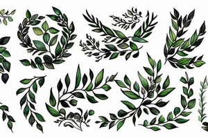Laurel wreath tattoo idea