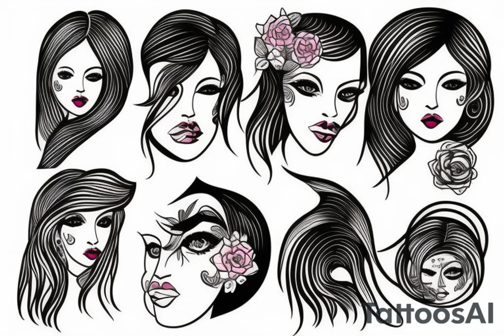 A girl tattoo idea
