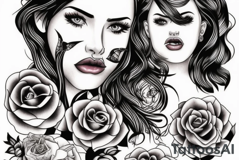 A girl tattoo idea
