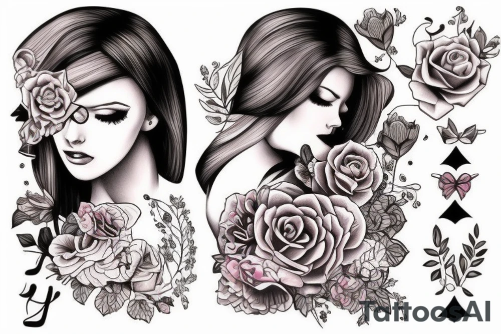 A girl tattoo idea