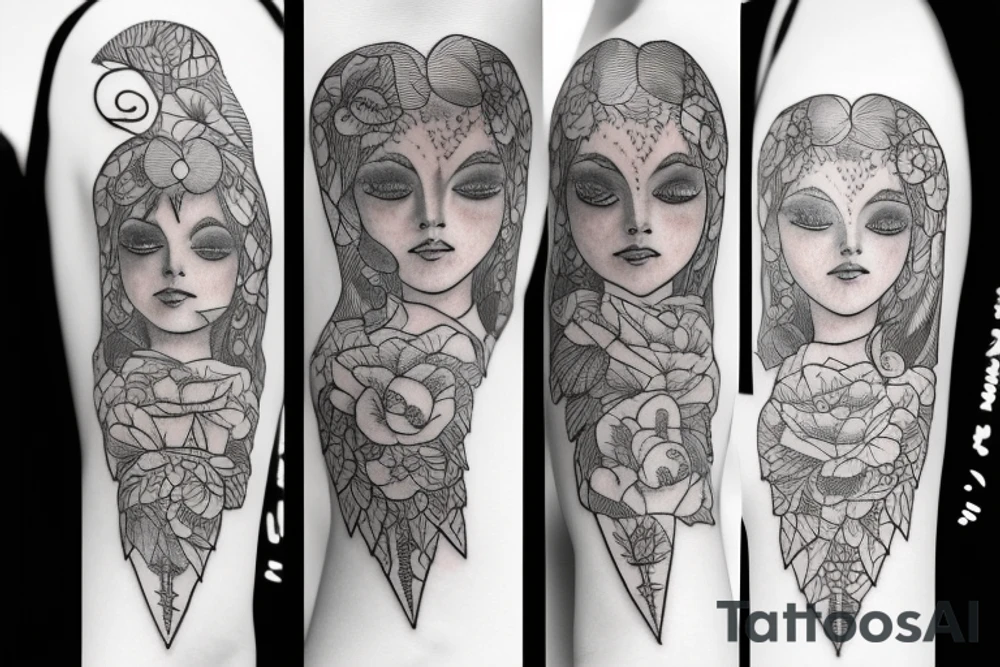 A girl tattoo idea