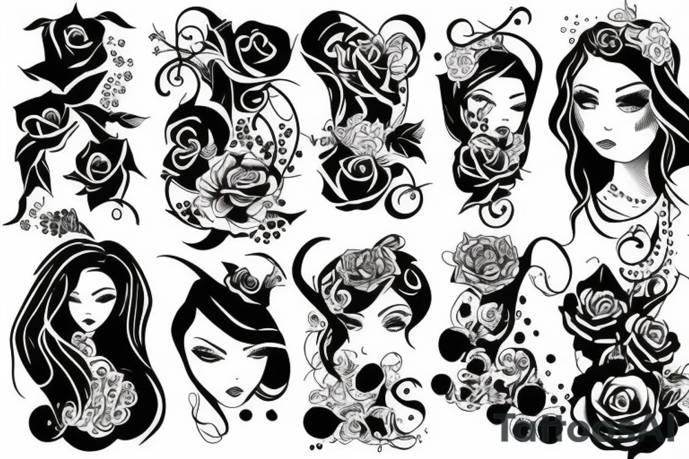 A girl tattoo idea