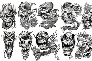 Monster  money tattoo idea
