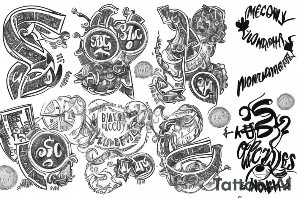 Money, success movement tattoo idea