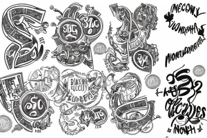 Money, success movement tattoo idea