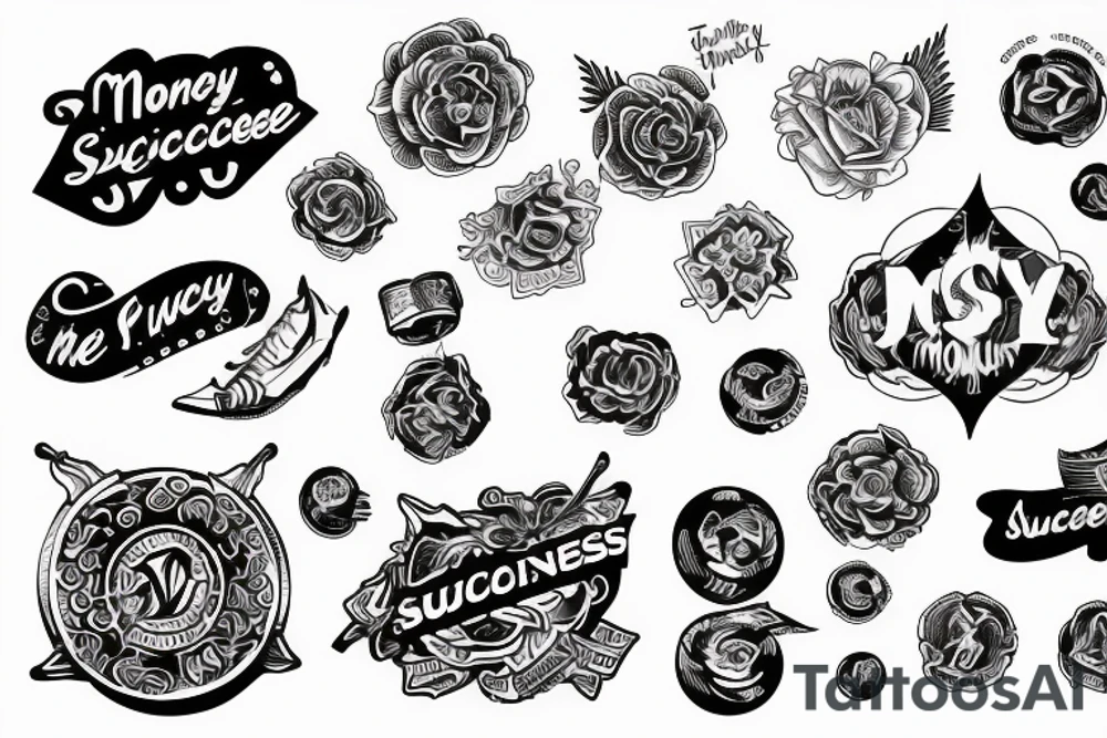 Money, success movement tattoo idea